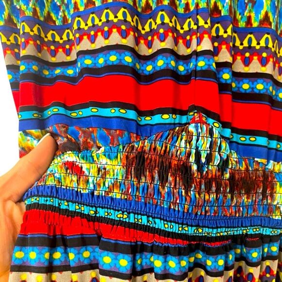Tantrums Navajo Full Color Super Stretch Maxi Dress-Size PL - Picture 8 of 9